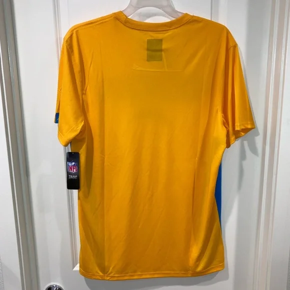New los angeles chargers NFL team apparel yellow mens t-shirt size XL training - Picture 6 of 6